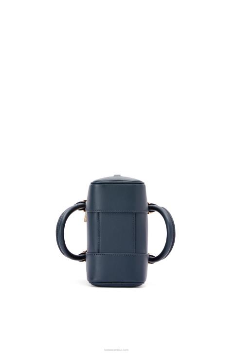 Loewe Amazona 16 Square bag in nappa calfskin 688V158 Women Onyx Blue