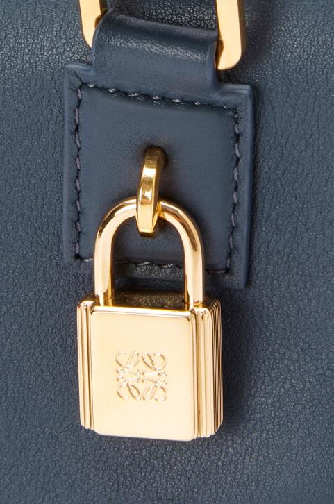 Loewe Amazona 16 Square bag in nappa calfskin 688V158 Women Onyx Blue