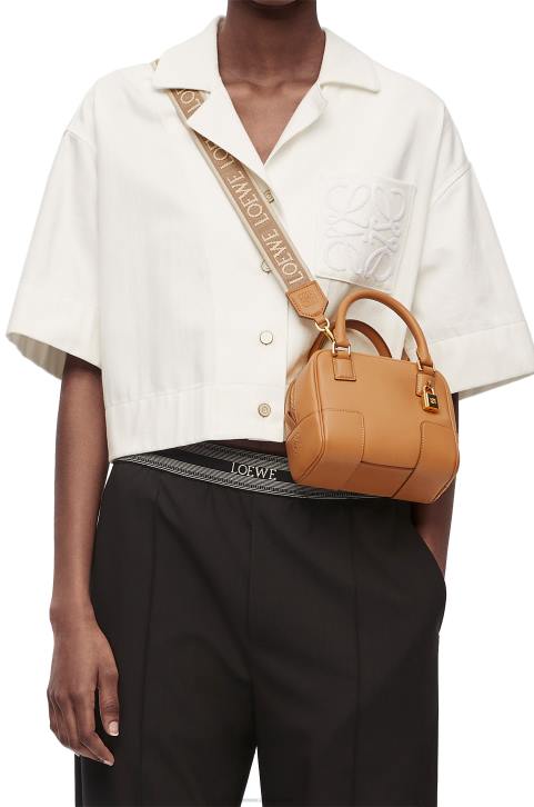 Loewe Amazona 16 Square bag in nappa calfskin 688V164 Women Warm Desert