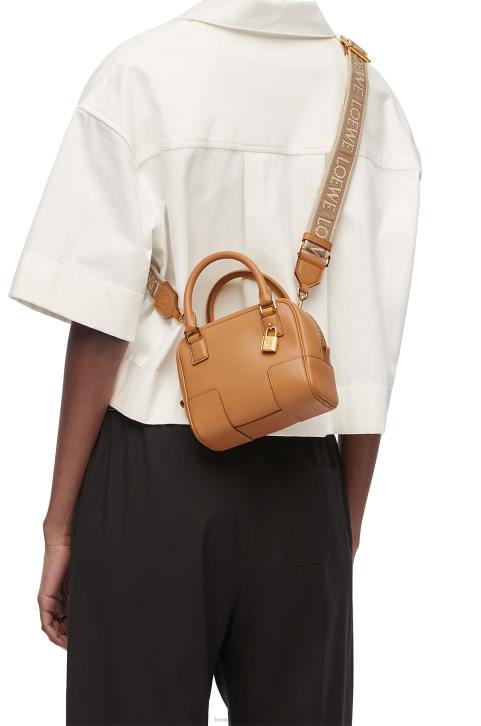 Loewe Amazona 16 Square bag in nappa calfskin 688V164 Women Warm Desert