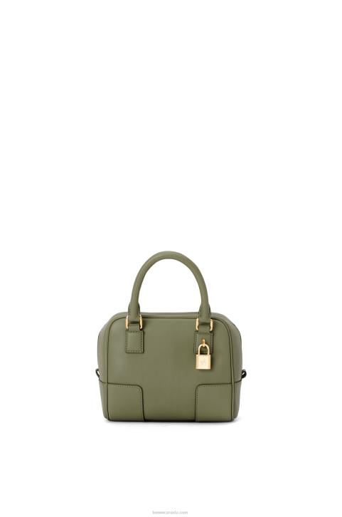 Loewe Amazona 16 Square bag in nappa calfskin 688V165 Women Avocado Green