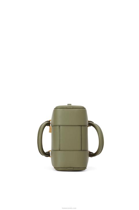 Loewe Amazona 16 Square bag in nappa calfskin 688V165 Women Avocado Green