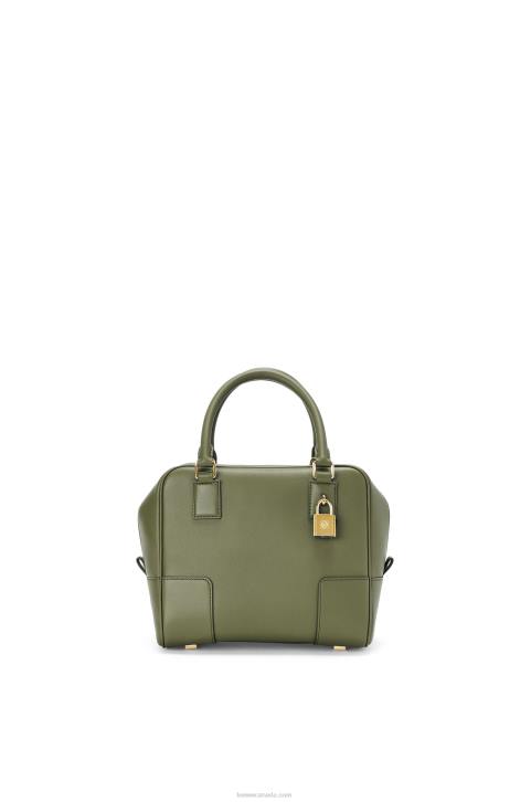 Loewe Amazona 19 square bag in nappa calfskin 688V166 Women Avocado Green
