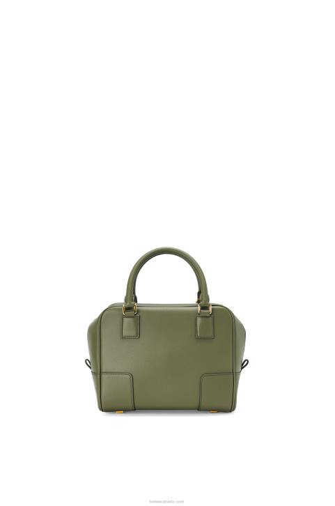 Loewe Amazona 19 square bag in nappa calfskin 688V166 Women Avocado Green