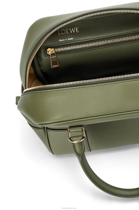 Loewe Amazona 19 square bag in nappa calfskin 688V166 Women Avocado Green