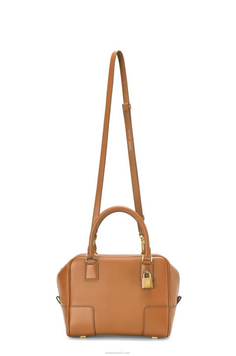 Loewe Amazona 19 square bag in nappa calfskin 688V167 Women Warm Desert