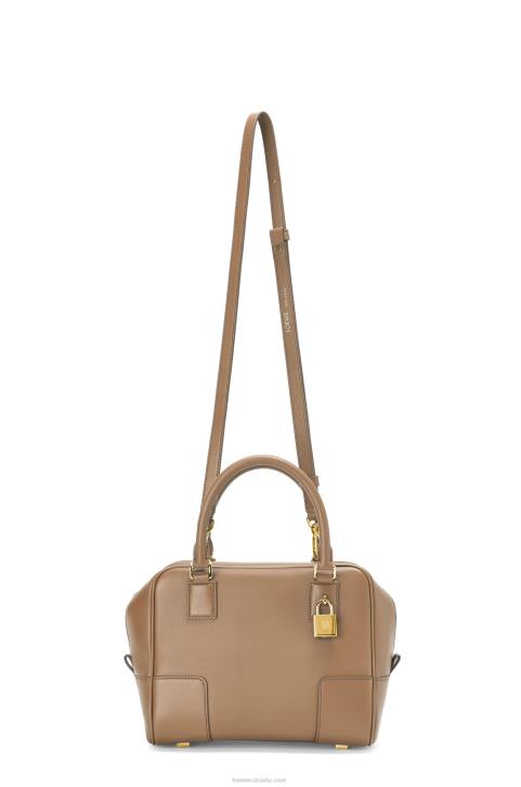 Loewe Amazona 19 square bag in nappa calfskin 688V170 Women Mink Color