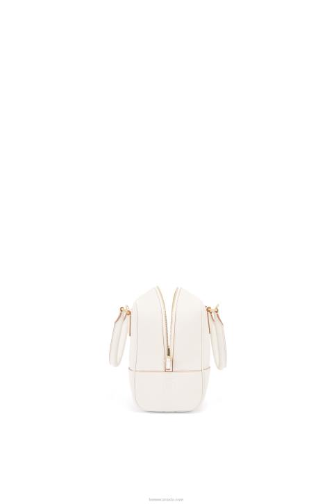 Loewe Amazona 19 square bag in soft grained calfskin 688V152 Women Soft White