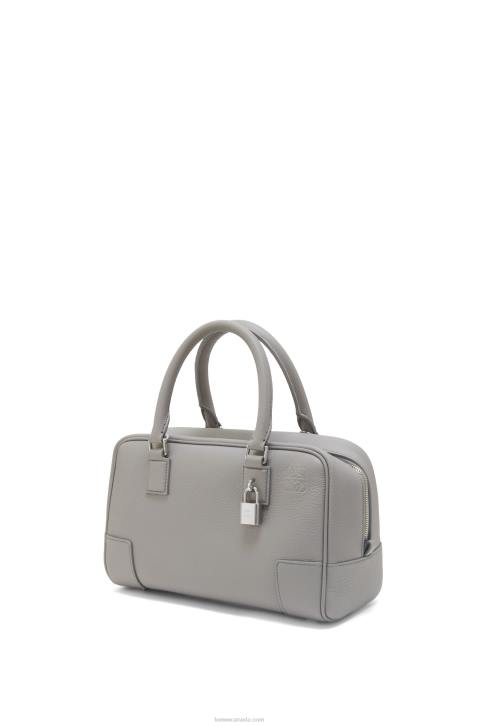 Loewe Amazona 23 bag in soft grained calfskin 688V133 Women Pearl Grey