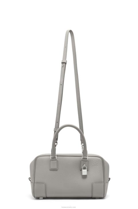 Loewe Amazona 23 bag in soft grained calfskin 688V133 Women Pearl Grey