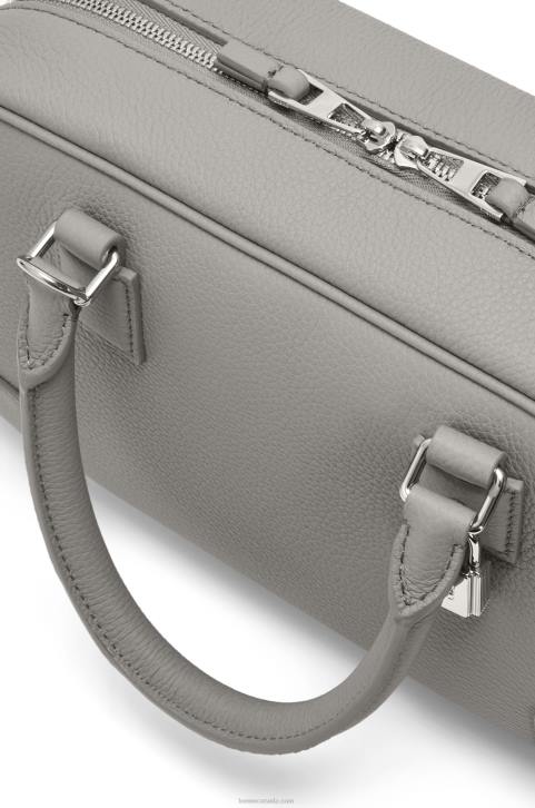 Loewe Amazona 23 bag in soft grained calfskin 688V133 Women Pearl Grey