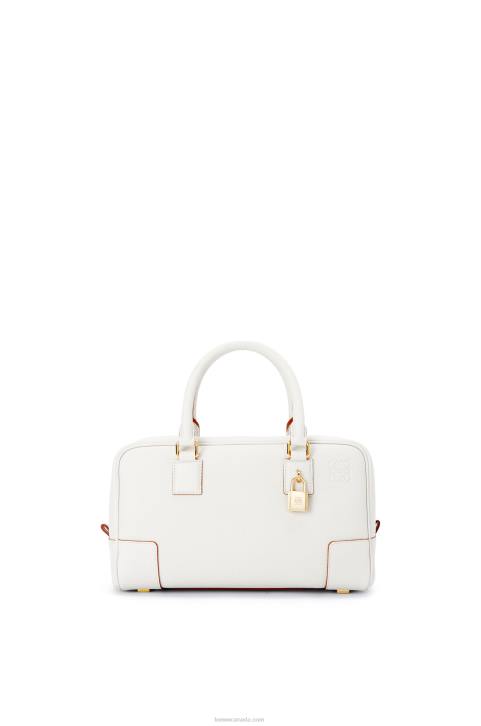 Loewe Amazona 23 bag in soft grained calfskin 688V151 Women Soft White