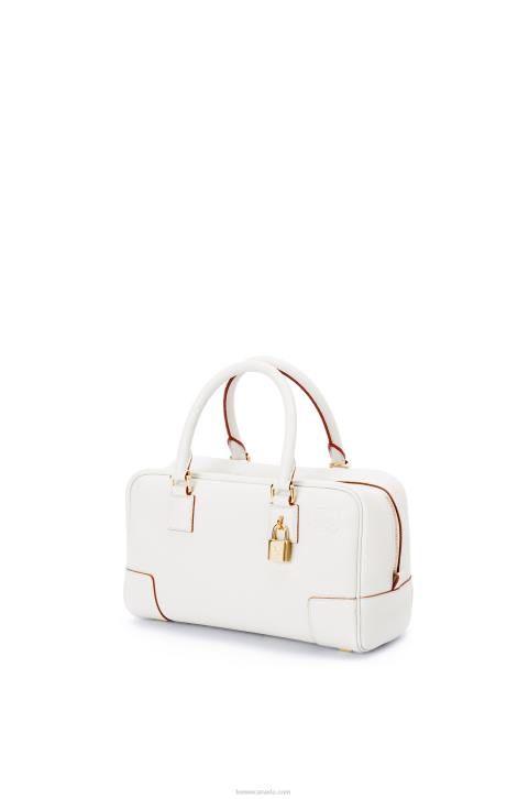 Loewe Amazona 23 bag in soft grained calfskin 688V151 Women Soft White