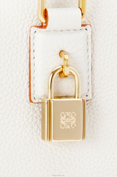 Loewe Amazona 23 bag in soft grained calfskin 688V151 Women Soft White