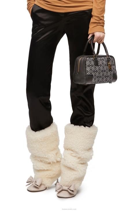 Loewe Amazona 23 in Anagram jacquard and calfskin 688V150 Women Navy/Black