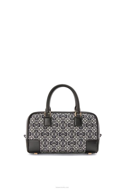 Loewe Amazona 23 in Anagram jacquard and calfskin 688V150 Women Navy/Black