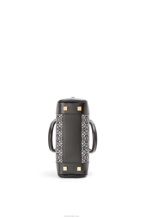 Loewe Amazona 23 in Anagram jacquard and calfskin 688V150 Women Navy/Black