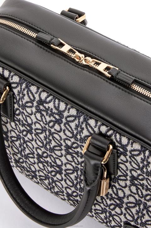 Loewe Amazona 23 in Anagram jacquard and calfskin 688V150 Women Navy/Black