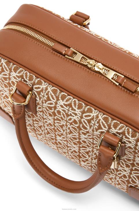 Loewe Amazona 23 in Anagram jacquard and calfskin 688V162 Women Tan/Pecan