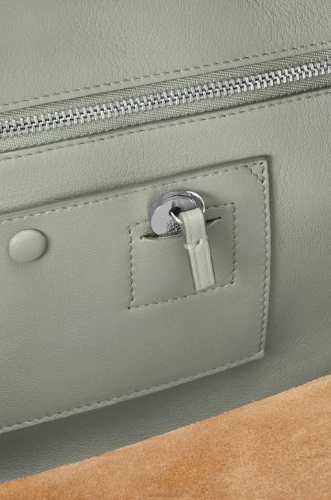 Loewe Amazona 28 bag in nappa calfskin 688V136 Women Ash Grey