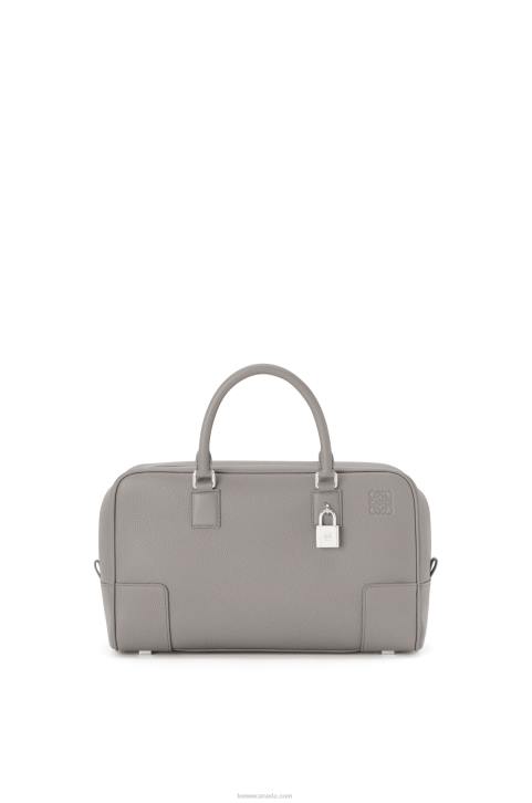 Loewe Amazona 28 bag in soft grained calfskin 688V134 Women Pearl Grey