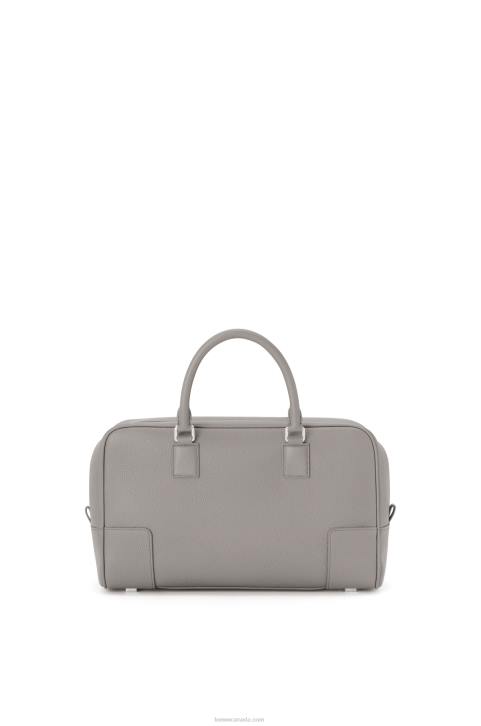 Loewe Amazona 28 bag in soft grained calfskin 688V134 Women Pearl Grey