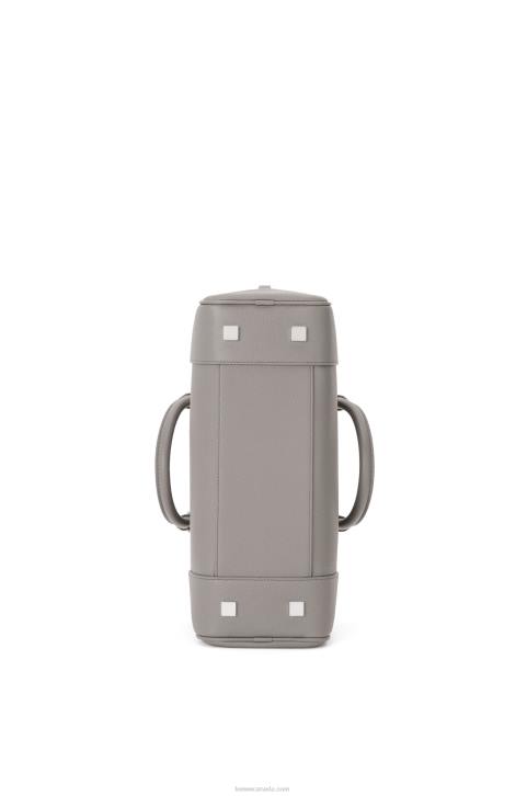 Loewe Amazona 28 bag in soft grained calfskin 688V134 Women Pearl Grey