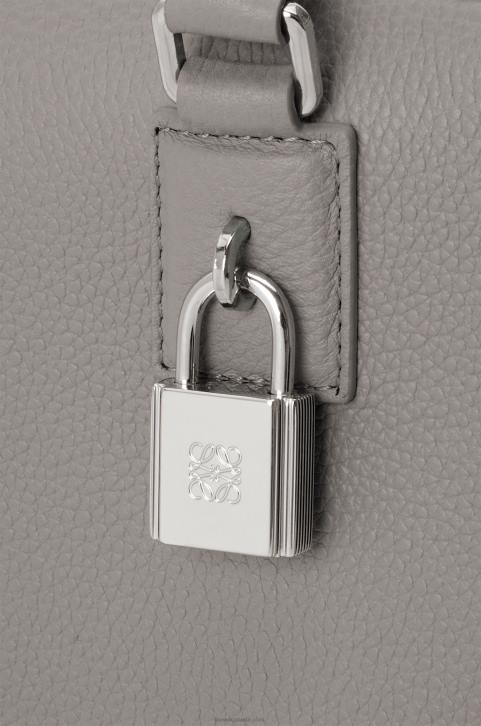 Loewe Amazona 28 bag in soft grained calfskin 688V134 Women Pearl Grey