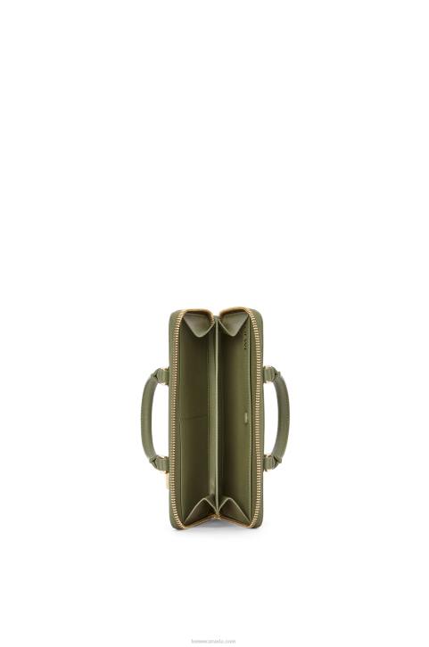 Loewe Amazona Pouch in nappa calfskin 688V281 Women Avocado Green