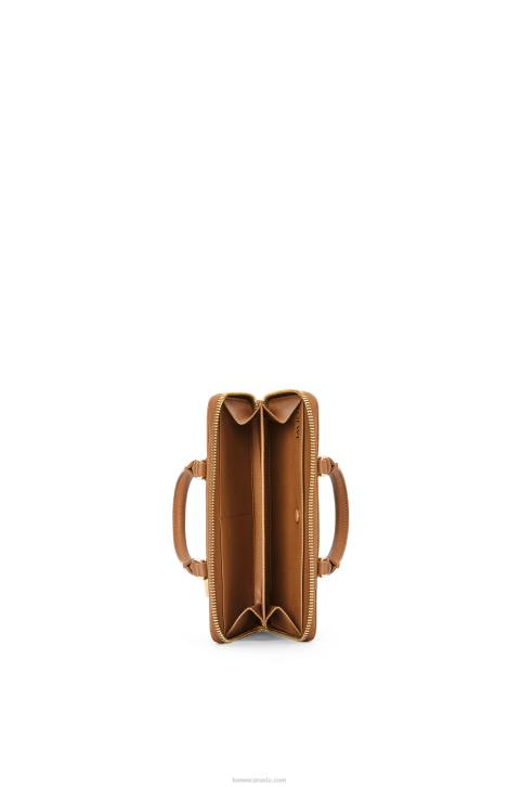 Loewe Amazona Pouch in nappa calfskin 688V282 Women Warm Desert