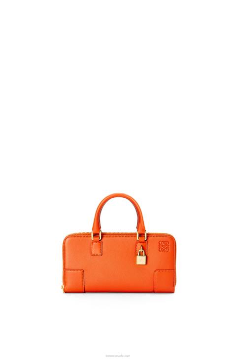 Loewe Amazona Pouch in nappa calfskin 688V283 Women Orange