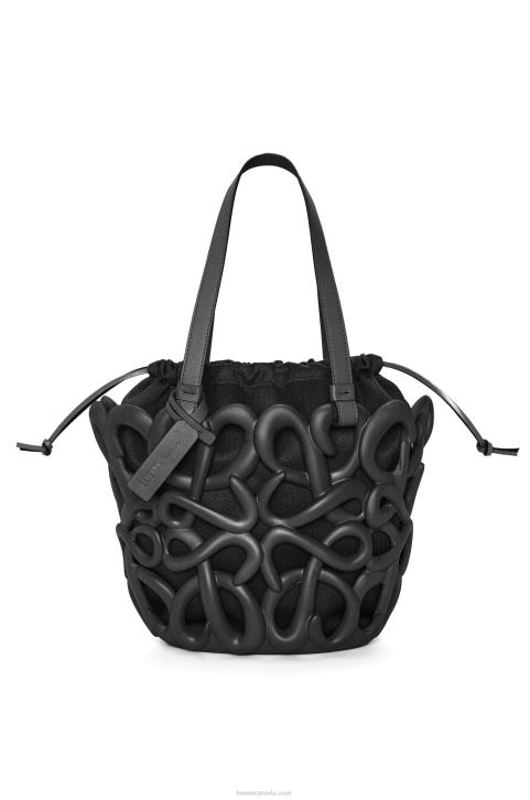 Loewe Anagram inflated basket in light foam rubber 688V113 Women Black