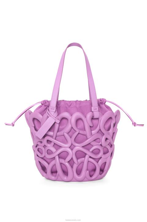 Loewe Anagram inflated basket in light foam rubber 688V114 Women Rockrose