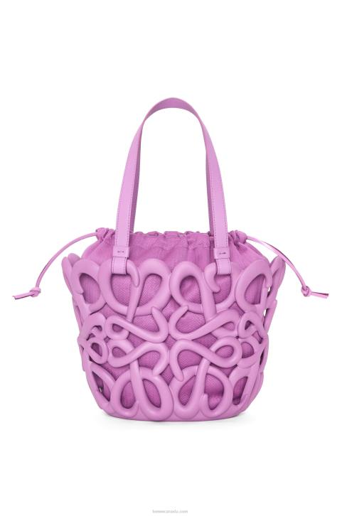 Loewe Anagram inflated basket in light foam rubber 688V114 Women Rockrose