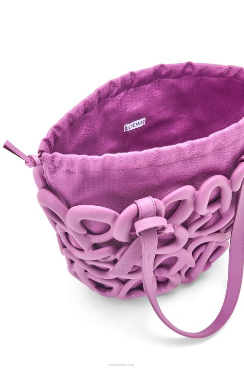 Loewe Anagram inflated basket in light foam rubber 688V114 Women Rockrose