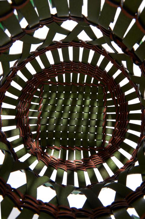 Loewe Fringes Bucket bag in calfskin 688V184 Women Green/Honey