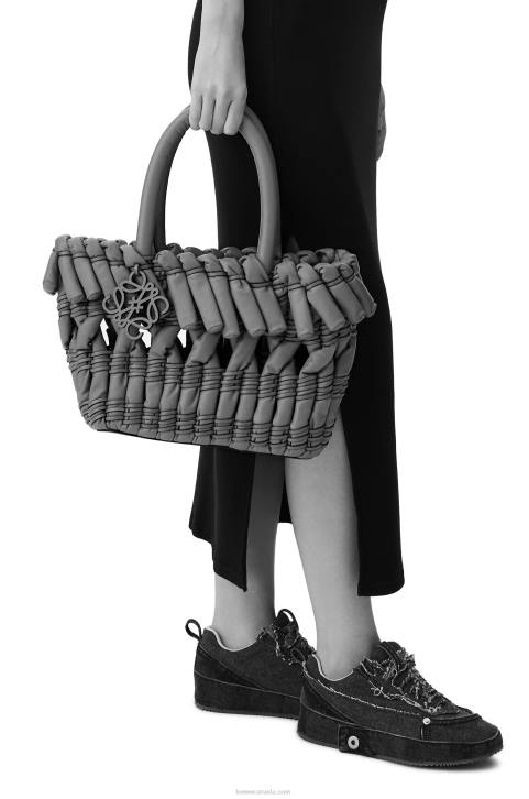 Loewe Small Tubular Basket in nappa lambskin 688V93 Women Warm Desert