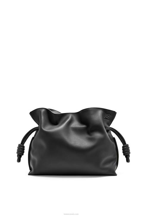 Loewe Flamenco clutch in nappa calfskin 688V362 Women Black