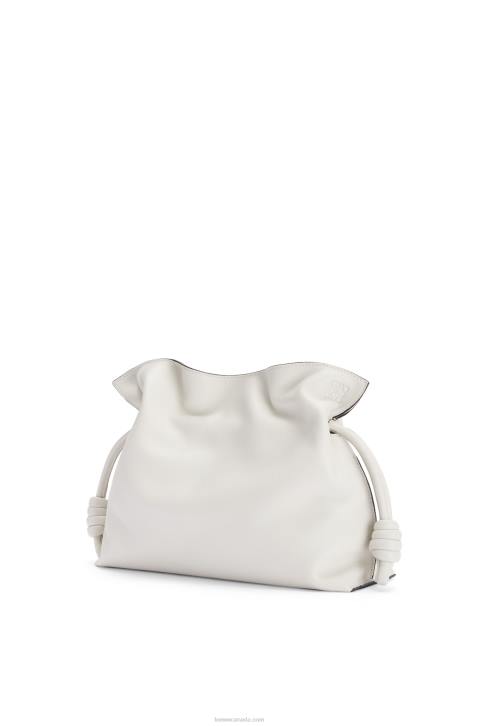 Loewe Flamenco clutch in nappa calfskin 688V390 Women Soft White
