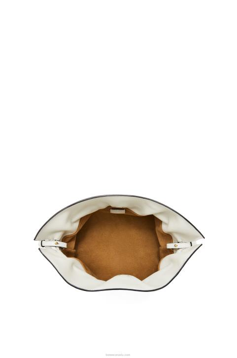 Loewe Flamenco clutch in nappa calfskin 688V390 Women Soft White