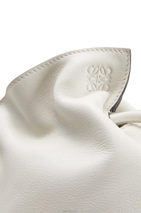 Loewe Flamenco clutch in nappa calfskin 688V390 Women Soft White