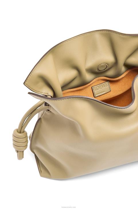 Loewe Flamenco clutch in nappa calfskin 688V424 Women Clay Green