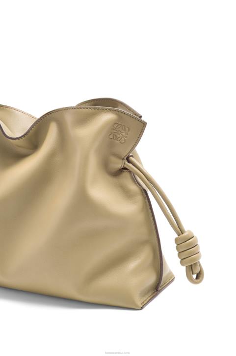 Loewe Flamenco clutch in nappa calfskin 688V424 Women Clay Green