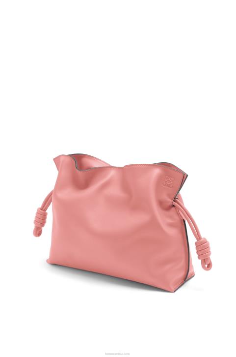 Loewe Flamenco clutch in nappa calfskin 688V447 Women Peach Bloom