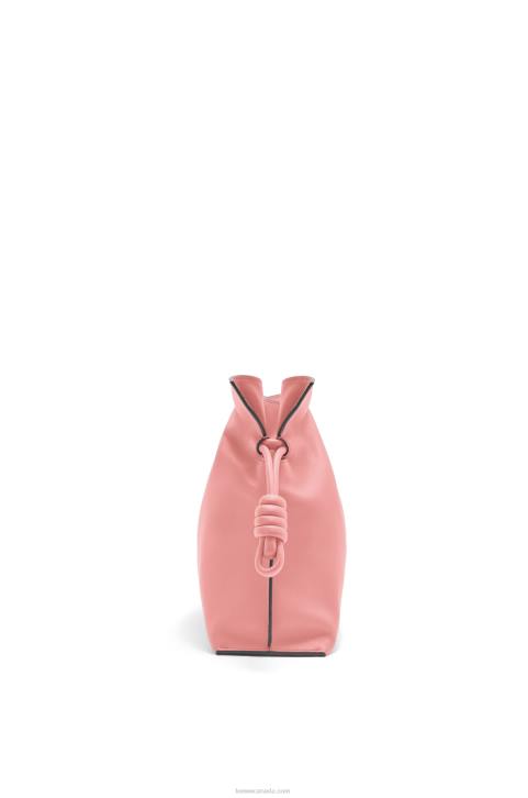 Loewe Flamenco clutch in nappa calfskin 688V447 Women Peach Bloom