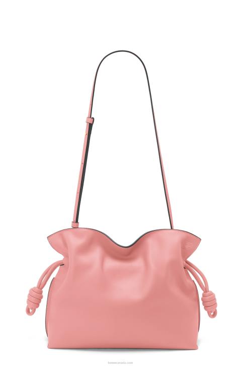 Loewe Flamenco clutch in nappa calfskin 688V447 Women Peach Bloom