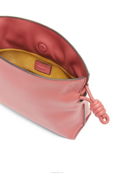 Loewe Flamenco clutch in nappa calfskin 688V447 Women Peach Bloom