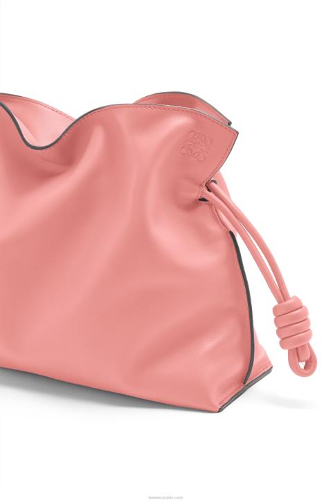 Loewe Flamenco clutch in nappa calfskin 688V447 Women Peach Bloom