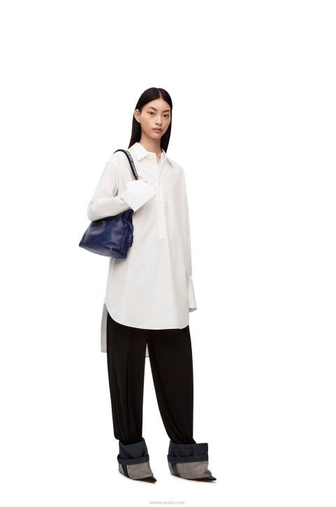 Loewe Flamenco clutch in nappa calfskin 688V529 Women Deep Purple Glaze