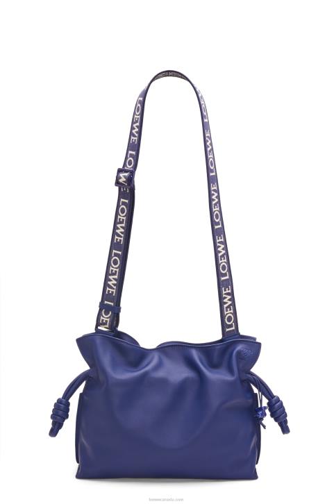 Loewe Flamenco clutch in nappa calfskin 688V529 Women Deep Purple Glaze